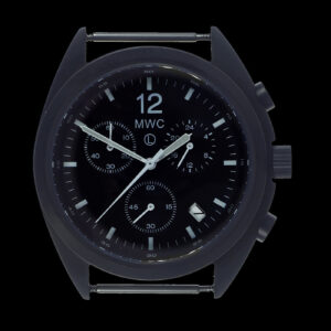 MWC Mechanical/Quartz Hybrid NATO Pattern Militair Pilots Chronograph – Zwart