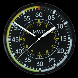 MWC Aircraft Instrument Airspeed Indicator Wall Clock with Silent