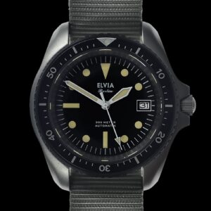 ELVIA Automatisch militaire duikhorloge Horloge with saffierglas and – NATO strap