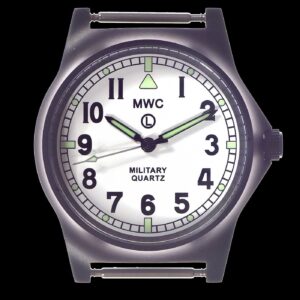 MWC G10 LM zonder datum roestvrij staal Militair Horloge with White – Grijs