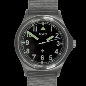 MWC 100m G10 waterbestendig General Service Horloge, Sweep Second – Zwart