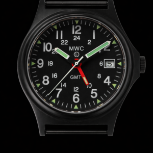 MWC GMT (Dual Time Zone) 200m/660ft waterbestendig Militair Horloge – Zwart