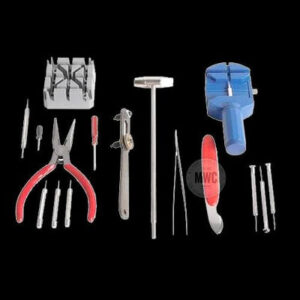 16 Piece Clock And Horloge Repair Kit