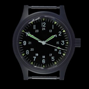 MWC PVD LTD Edition GG-W-113 Vietnam Horloge (24 Jewel Automatisch) – Zwart