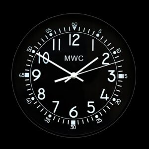 MWC Amerikaans 1940s/50s Pattern Retro Militair Wall Clock with