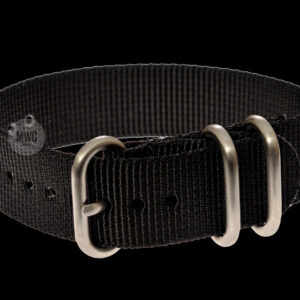 18mm Black Zulu Nylon Militair Horloge Strap