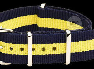 22mm Blue and Yellow NATO Militair Horloge Strap