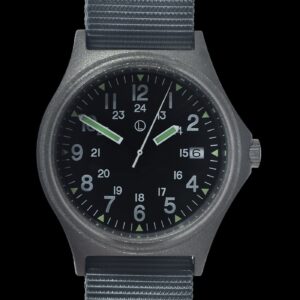 G10 100m waterbestendig Militair Horloge with 12/24 hour dial in – Stalen armband