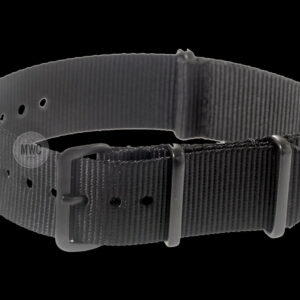 24mm zwart PVD NATO Militair Horloge Strap