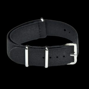 20mm Elasticated Black NATO Militair Horloge Strap
