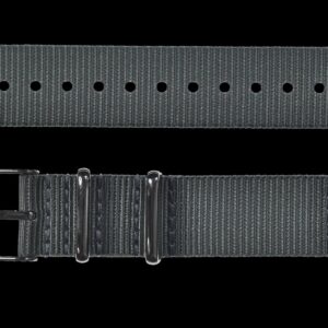 2 Piece 18mm Grey NATO Militair Horloge Strap in Ballistic Nylon with – Grijs