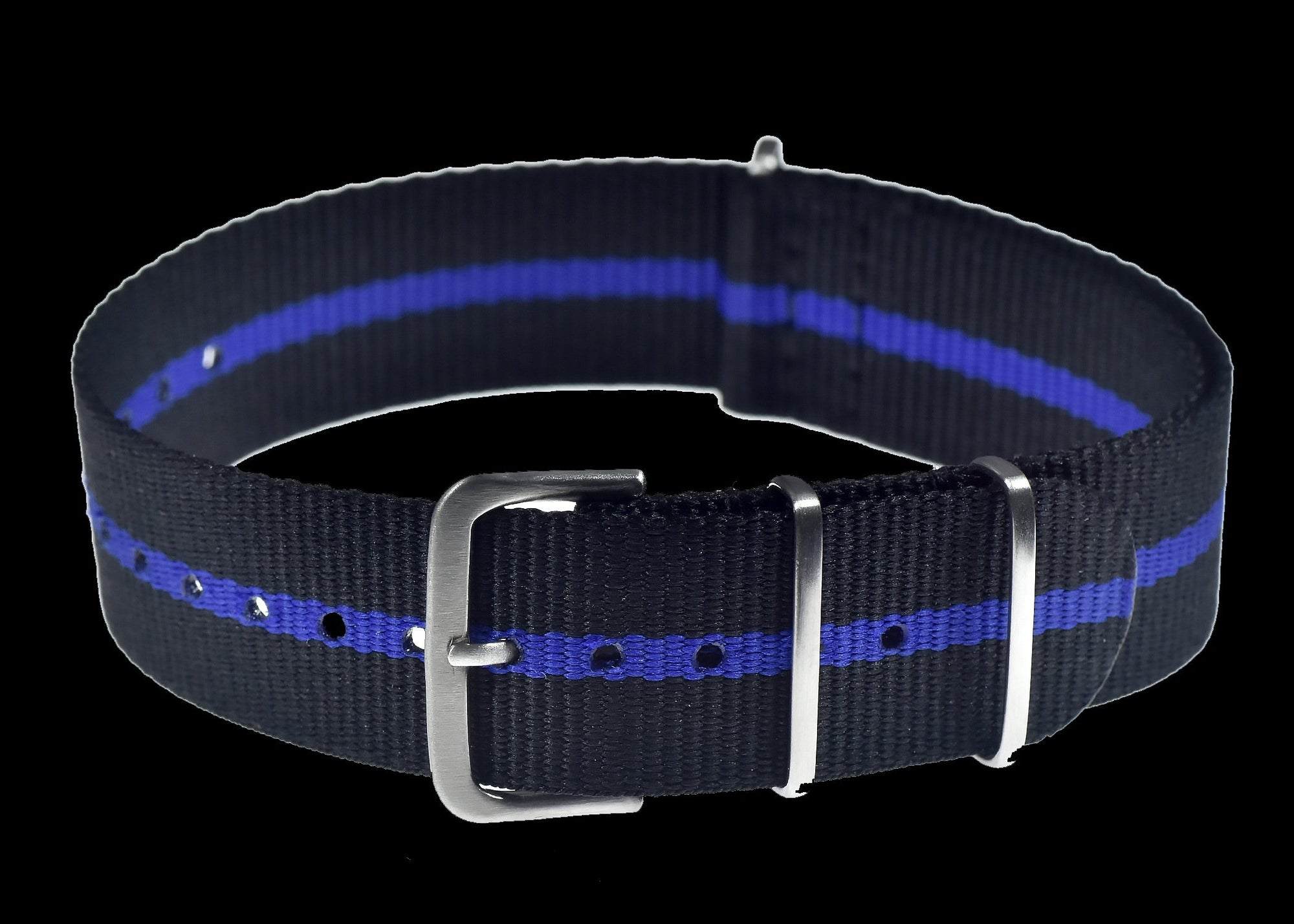 18mm “Thin Blue Line” Police Pattern Ballistic Nylon Webbing Strap
