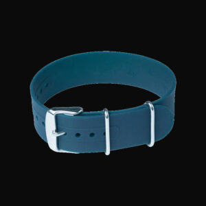 20mm Navy Blue Silicone/Rubber NATO Militair Horloge Strap