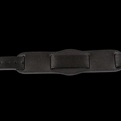 Black 1950s Pattern 20mm Leather Militair Horloge Strap