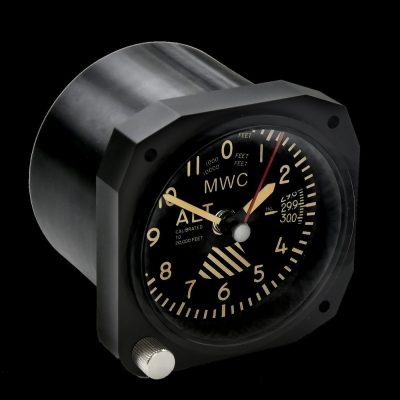 Limited Edition Replica Altimeter Instrument Desk Clock With Retro