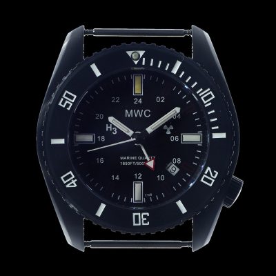 MWC “Submariner / Naval Crew Divers Horloge” in Covert zwart PVD 500m – Stalen armband