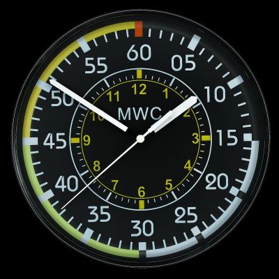 MWC Aircraft Instrument Airspeed Indicator Wall Clock with Silent