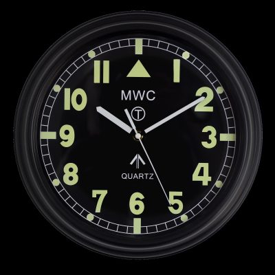 MWC Retro G10 Pattern Militair Wall Clock with Silent Quartz Movement