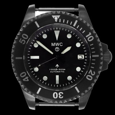 MWC 24 Jewel 1982 Pattern 300m Automatisch militaire duikhorloge – Zwart