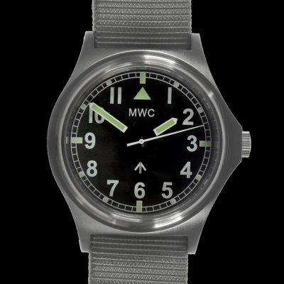 MWC 100m G10 waterbestendig General Service Horloge, Sweep Second – Zwart