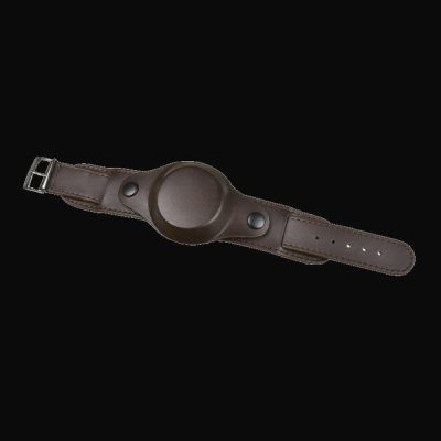 18mm Brown 1950s Pattern Leather Militair Horloge Strap with