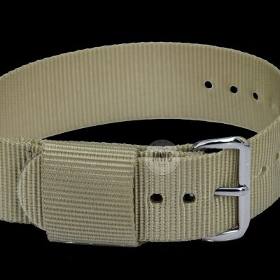 18mm Amerikaans Pattern “Khaki” Militair Horloge Strap