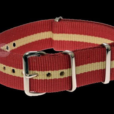 20mm Red and Sand NATO Militair Horloge Strap