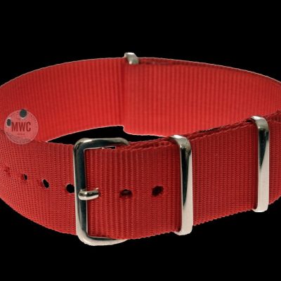 18mm Red NATO Militair Horloge Strap