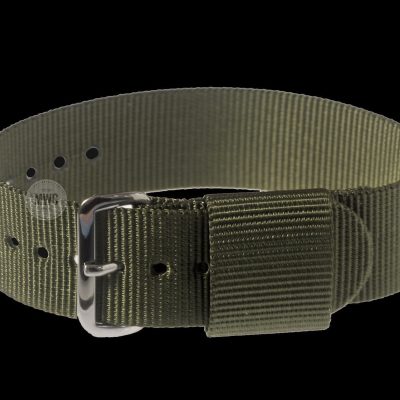 20mm Amerikaans Pattern Olive Green Militair Horloge Strap