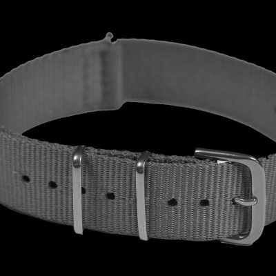 18mm Dark Grey NATO Militair Horloge Strap in Ballistic Nylon with