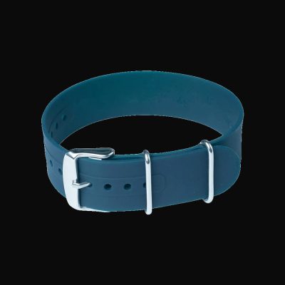 18mm Navy Blue Silicone/Rubber NATO Militair Horloge Strap