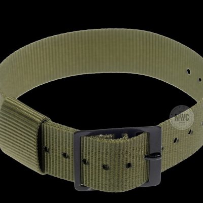 Lightweight 18mm Olive Amerikaans Pattern Militair Horloge Strap with
