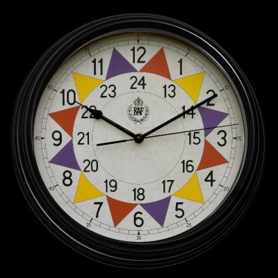 RAF 1940 “Battle of Britain” Pattern Replica Sector Wall Clock with