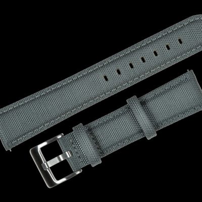 18mm Grey Sailcloth CORDURA® Horlogestrap