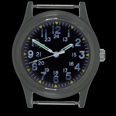MWC Classic 1960s/70s Pattern Olive Drab Vietnam Horloge on Matching