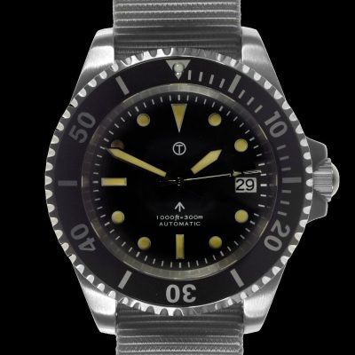 MWC 21 Jewel 1980s Pattern 300m Automatisch militaire duikhorloge – Zwart