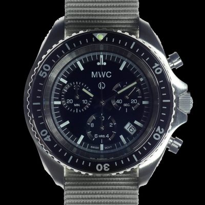 MWC NATO Pattern roestvrij staal Militair Pilots Chronograph with – NATO strap