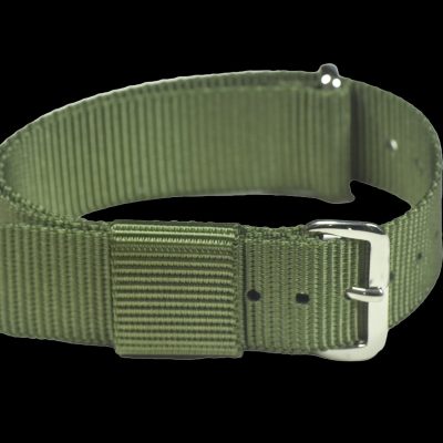 18mm Amerikaans Pattern Olive Green Militair Horloge Strap