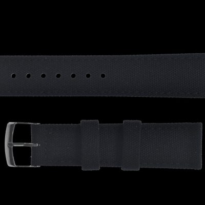 2 Piece Retro Pattern 20mm Canvas Militair Horloge Strap in Black –